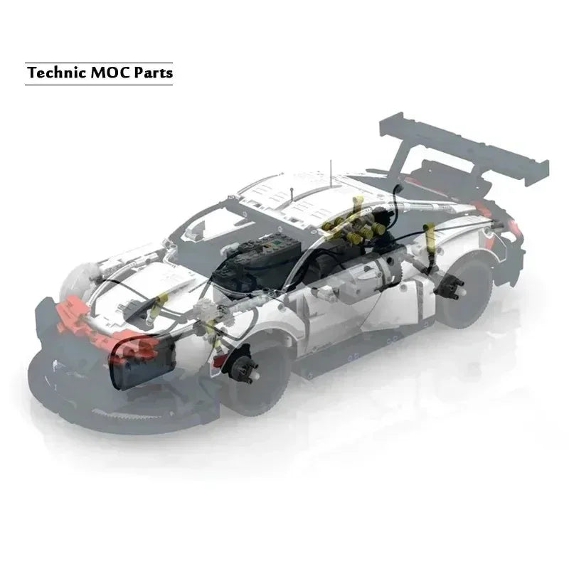 1580PCS Technical GT Building Block Race Car