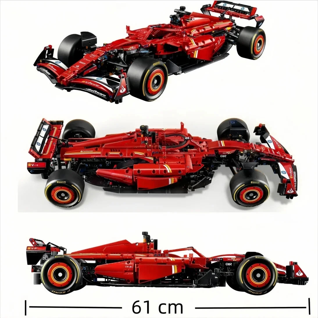1361PCS SF-24 F1 Building Block Race Car