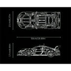 1580PCS Technical GT Building Block Race Car