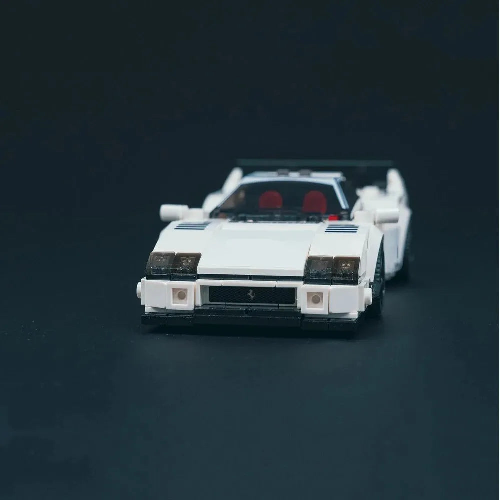 351PCS MOC Champion Series Walk F40 Building Blocks Race Car