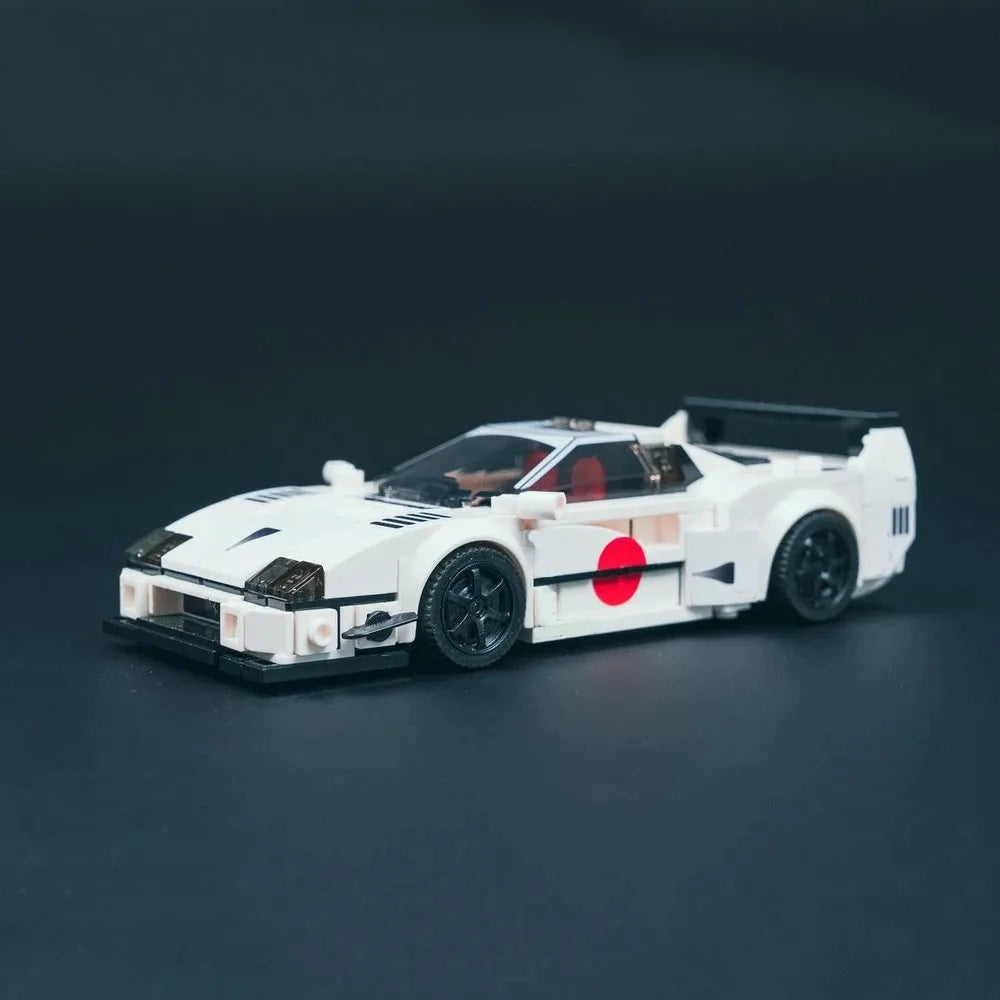 351PCS MOC Champion Series Walk F40 Building Blocks Race Car